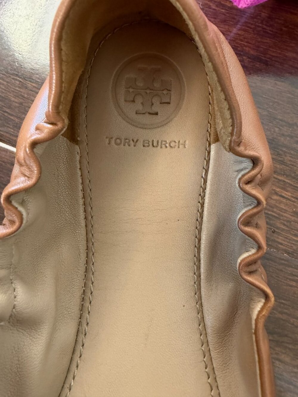 Tory Burch leather ballet flats with floral appliqués - Picture 5 of 9